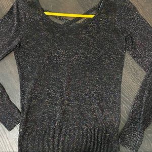 Macys Almost famous sparkle long sleeve top size Med